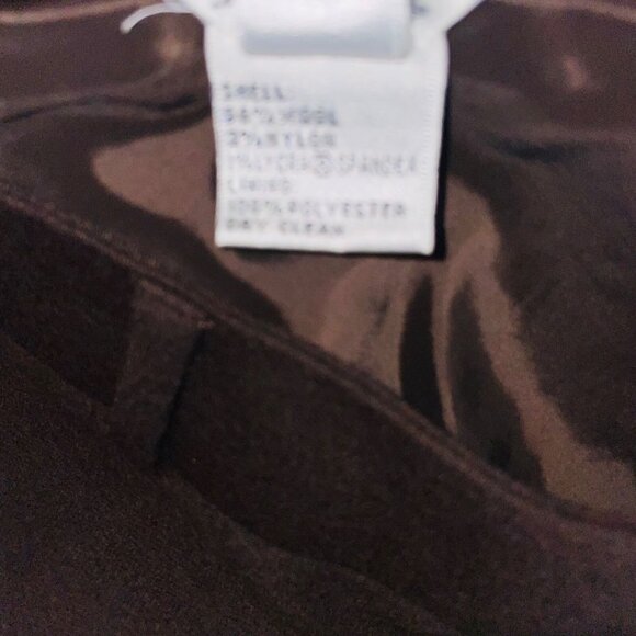 Talbots Womens Skirt Size10 Brown A Line Business Lined Knee Length Stretch Wool - Picture 7 of 9